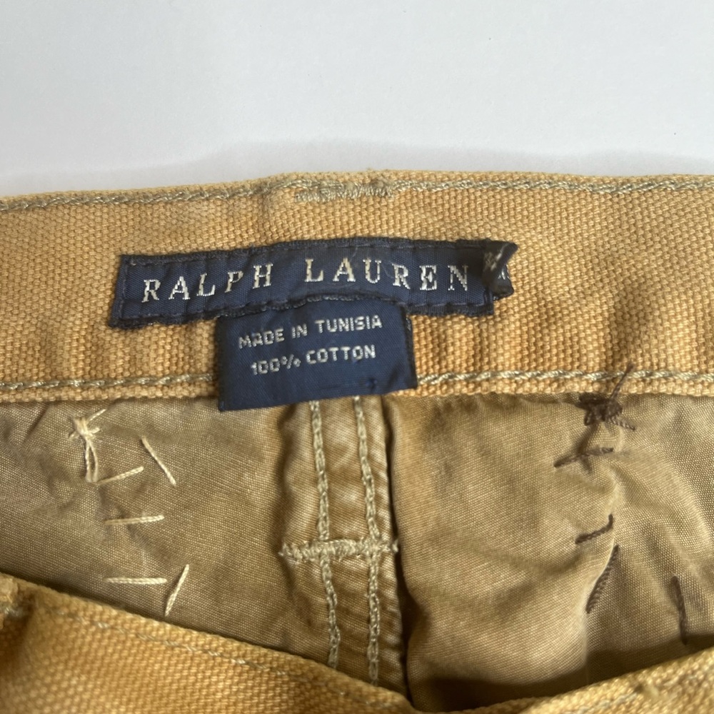 Vintage Ralph Lauren Patchwork Distressed Pants • Boho Straight Leg • Size 25 - Picture 3 of 8